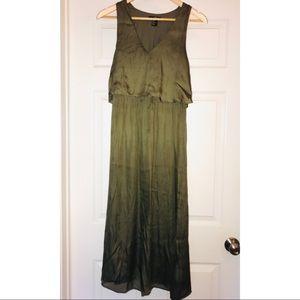 Army Green Maxi Dress